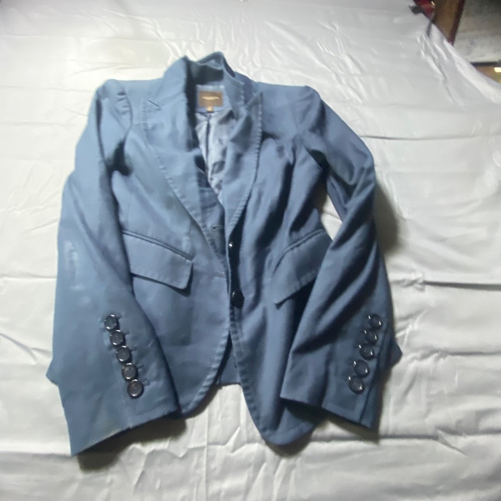 The Limited Collection Women's Blazer Size 2 Blue Career Jacket Two Button